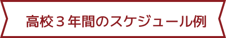 高校3年間のスケジュール例